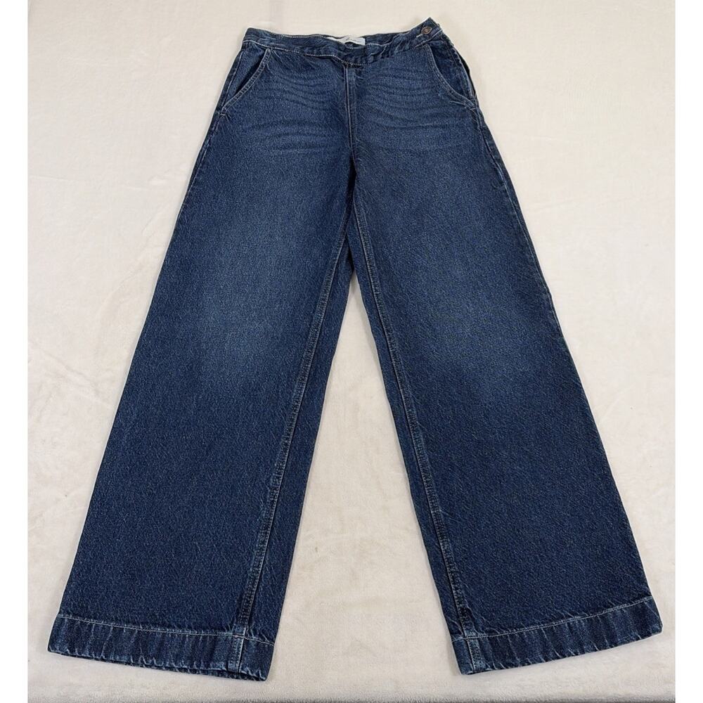 KanCan KC8723D Women's Size 3/25 Dark Wash High Rise Flare Leg Side Zip Jeans - Picture 3 of 14